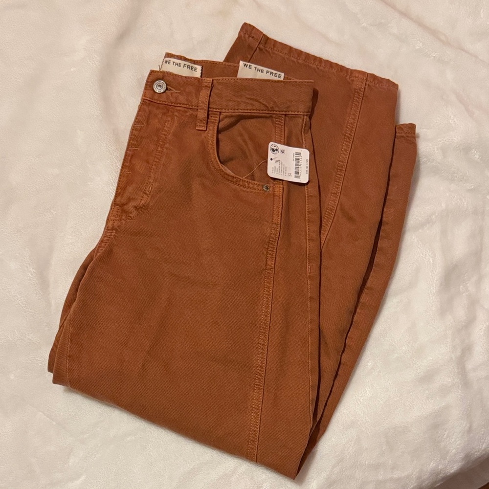 We The Free Good Luck Mid-Rise Barrel Jeans